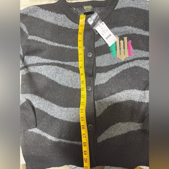 Wicked Striped Graphic Cardigan - Black adult small (oversized) target - Picture 8 of 14